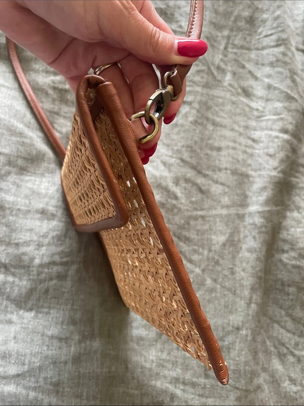 Rose Gold Crystal Envelope Clutch